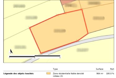 Terrain 964m2 Daillon
